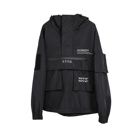 Chaqueta Táctica Impermeable y Resistente al Viento con Capucha y Múltiples Bolsillos - Image 2