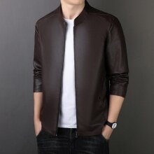 Chaqueta de Cuero PU para Hombre - Estilo Urbano Moderno - Image 7