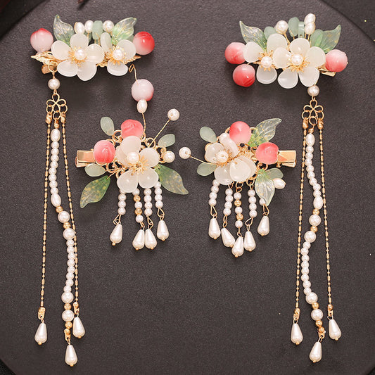 Diadema Corona con Borlas Estilo Antiguo para el Cabello