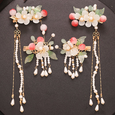 Diadema Corona con Borlas Estilo Antiguo para el Cabello