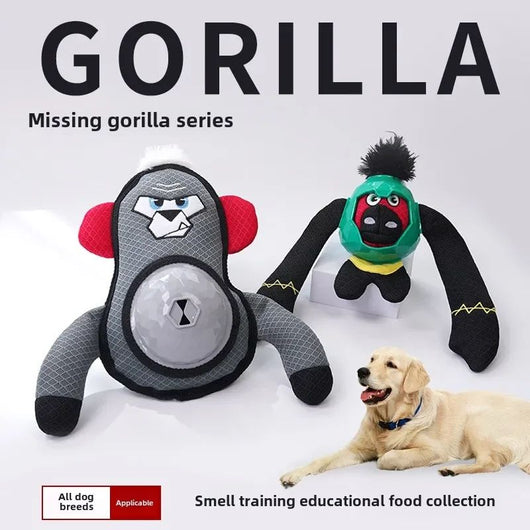 Juguete Interactivo Gorila con Sonido y Dispensador de Premios para Perros
