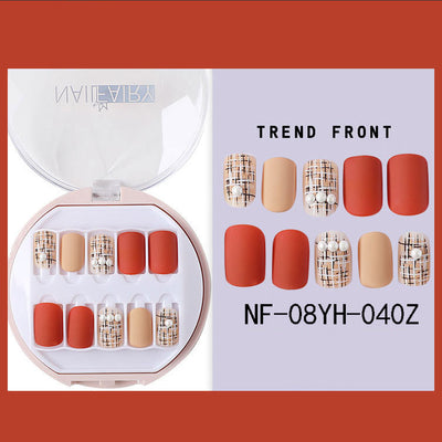 Uñas Postizas Coreanas Removibles Waterproof - Set 30 Piezas Manicura Instantánea - Image 50