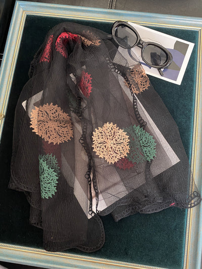 Pañuelo Coreano Bordado Versátil para Cualquier Ocasión - Image 31