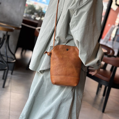 Bolso Bandolera de Cuero Artesanal para Mujer - Diseño Vintage - Image 7