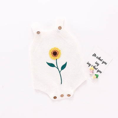 Body Tejido para Bebé Niña Girasol con Tirantes - Image 5