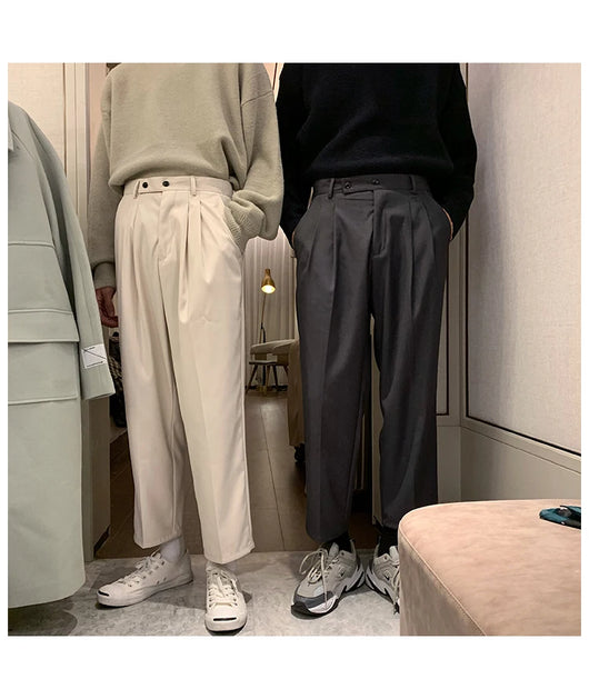 Pantalones Casuales Holgados Vintage para Hombre con Detalle Colgante - Image 6