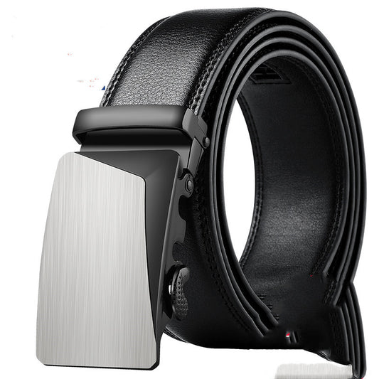 Cinturón de Cuero para Hombre con Hebilla Automática de Cuero Genuino - Image 2