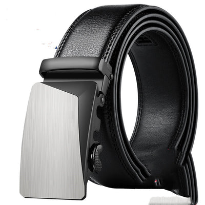 Cinturón de Cuero para Hombre con Hebilla Automática de Cuero Genuino - Image 2