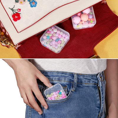Juego de Cajas de Joyería Transparentes con Tapa Abatible - Image 10