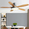 Wood Grey Remote Control DC 48 Inches