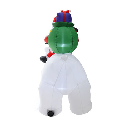 Decoración Navideña Inflable Santa Claus con Luz LED - Soldado Navideño para Jardín - Image 30