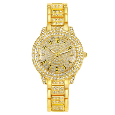 Reloj de Diamantes Digitales con Números Romanos y Brillantes para Mujer - Image 9