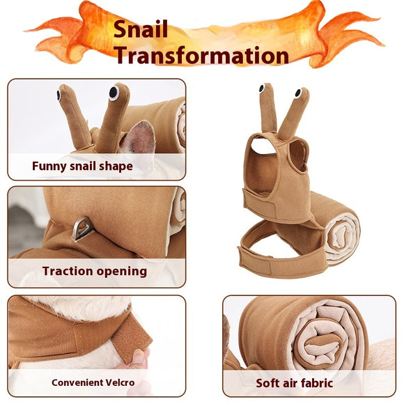 Disfraz de Caracol para Mascotas - Accesorio Halloween Divertido