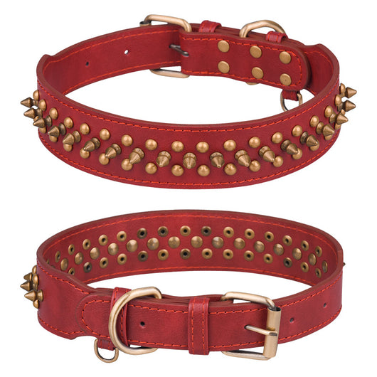 Collar de Cuero para Mascotas con Remaches - Tallas Mediana y Grande - Image 7
