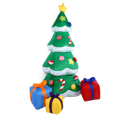 Papá Noel Inflable Luminoso con Árbol de Navidad - Decoración LED - Image 6