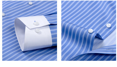 Camisa Ejecutiva de Manga Larga con Cuello Windsor, Stretch y Resistente a Arrugas - Image 25