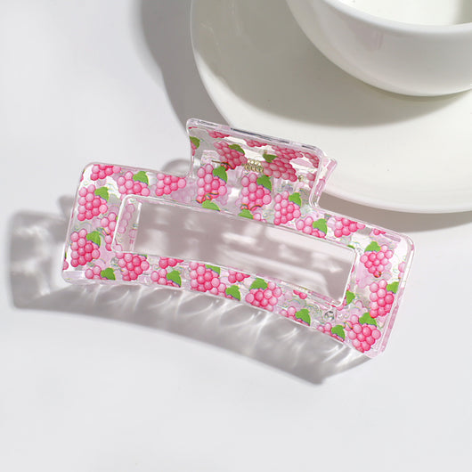 Pinza para el Cabello con Frutas | Transparente y Versátil para Recogidos - Image 8