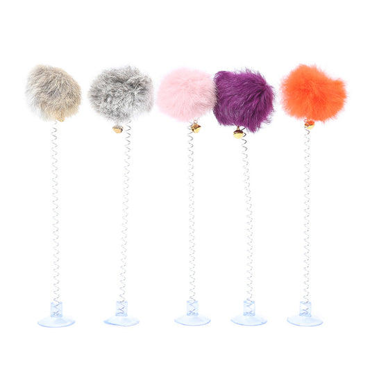 Juguete Interactivo para Gatos con Campana y Pelota de Resorte