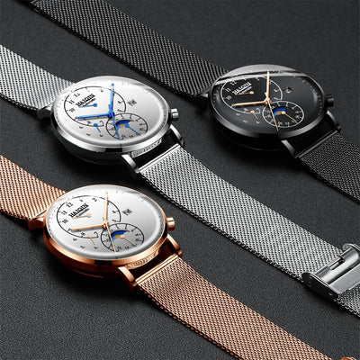 Reloj Mecánico Automático Resistente al Agua con Esfera Grande para Hombre - Image 9