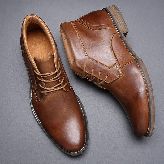 Botas Martin Altas de Cordones para Hombre - Estilo Business Casual Británico - Image 14