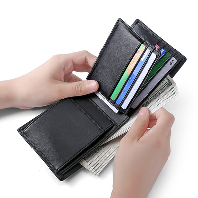 Billetera de Cuero para Hombre con Protección RFID Anti-Fraude - Image 3