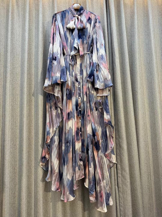 Vestido Camisa Convertible de Primavera con Cinturón Reversible - Image 9
