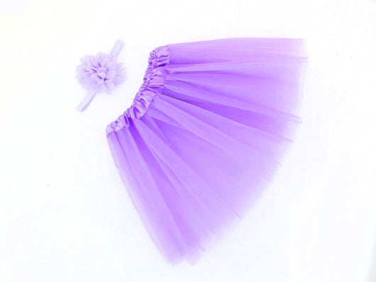 Conjunto de Falda Tutú Infantil para Fotografía con Diadema - Image 11