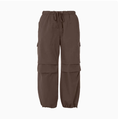 Pantalones Retro Anchos con Cintura Ajustable y Tobillo Anudado - Image 5