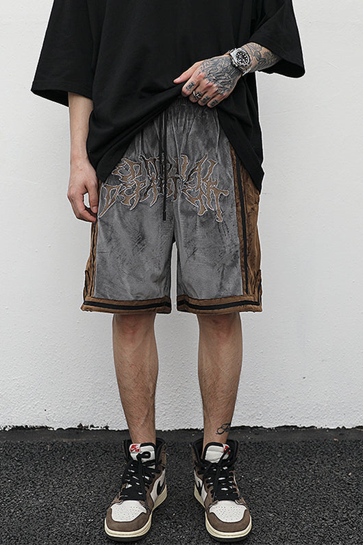 Shorts de Terciopelo con Detalles Bordados - Image 10