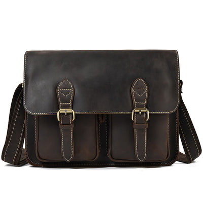 Bolso Tote de Cuero Crazy Horse Gran Capacidad - Image 42