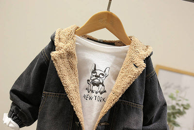Chaqueta Denim Casual Acolchada para Niños - Image 5