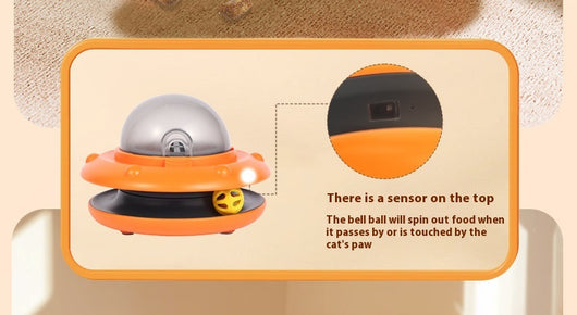 Comedero Interactivo UFO para Gatos - Juguete Educativo y Puzzle 2 en 1 - Image 13