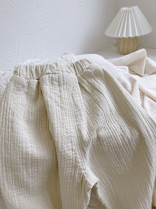 Pantalones Casuales de Algodón y Lino para Niños y Niñas - Image 12