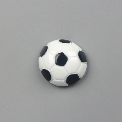 Yellow tennis ball shaped refrigerator magnet with white lines, made of resin and a strong magnet. - Image 16