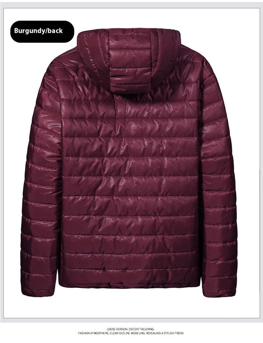 Chaqueta Acolchada Ligera con Capucha para Hombre - Abrigo Casual Cálido - Image 22