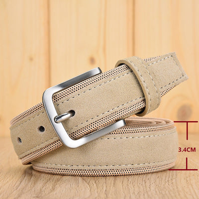 Cinturón Oxford con Hebilla de Ante para Hombre - Image 6