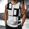 Chaleco Deportivo sin Mangas con Impresión 3D Digital para Hombre
