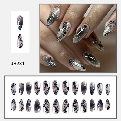 Uñas Postizas Almendra Removibles - Acabado Profesional - Image 3