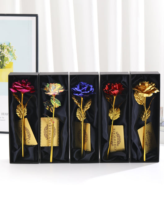 Rosa Dorada con Lámina de Oro - Regalo Creativo Perfecto para Niñas - Image 11