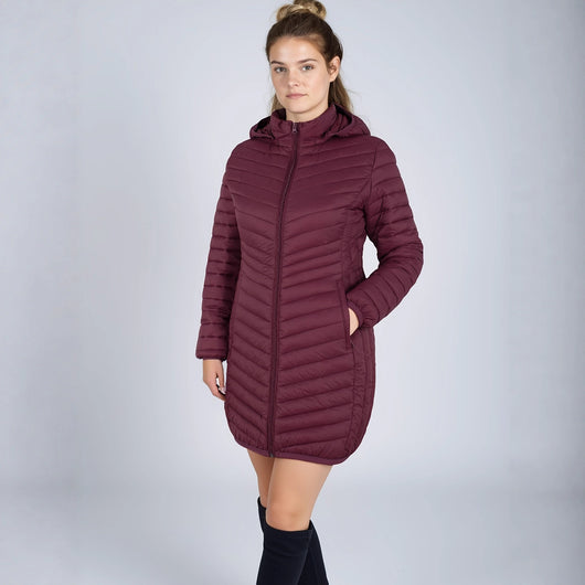Chaqueta Acolchada de Algodón para Invierno - Colores Sólidos - Image 4