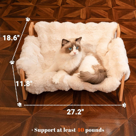 Sofá Cama para Gatos de Madera - Uso Todo el Año con Funda Removible - Image 10