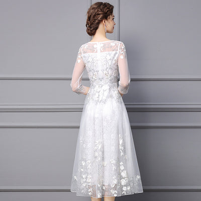 Vestido Largo Bordado con Cuentas para Mujer - Image 2