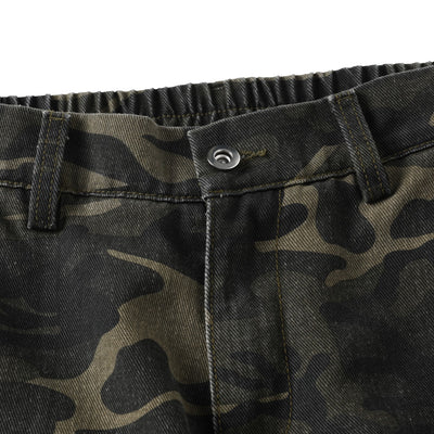 Pantalones Cargo Camuflaje Hombre Pierna Recta Corte Amplio - Image 3