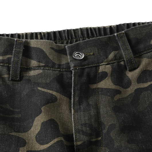 Pantalones Cargo Camuflaje Hombre Pierna Recta Corte Amplio - Image 3