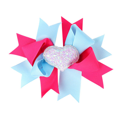 Pasador de Moño Infantil Multicapa con Detalle de Amor - Image 10