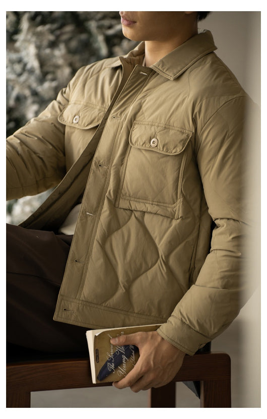 Chaqueta de Plumón de Pato Premium para Hombre - Otoño e Invierno - Image 8