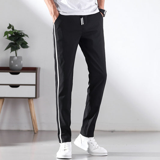 Pantalones Casuales Sueltos Estilo Hong Kong para Hombre Verano