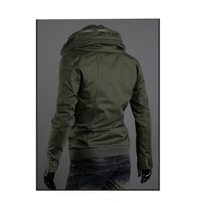 Chaqueta Táctica Versátil de Color Sólido para Hombre - Image 9
