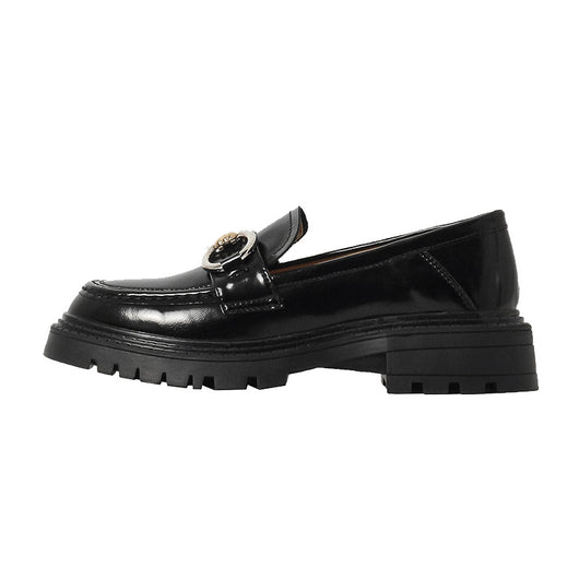 Zapatos de Cuero Estilo Británico con Tacón Grueso para Mujer - Image 5