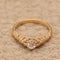 Fashionable And Versatile S925 Sterling Plateado Ring BZ0122 Golden US Tamaño 7
